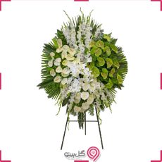 تاج گل گلایل و آنتریوم g-mosh-T-113