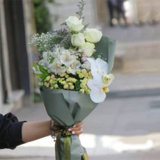 دسته گل سبز زیبا