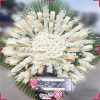 خرید تاج گل سفید g-t-mosh-348-2