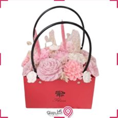باکس گل شمعی لی لی رز