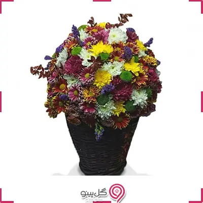 سبد گلهای رنگی فصلg-ba-DAN-111