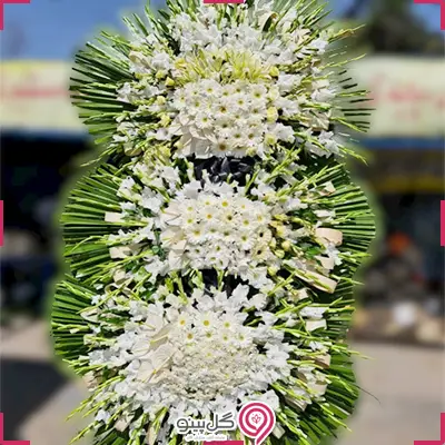 خرید تاج گل سه طبقه لاکچری g-mosh-t-365-2