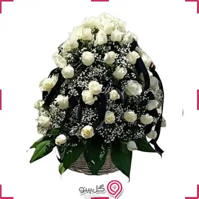سبد گل ترحیم تیروژ g-ba-sep-816