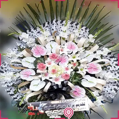 تاج گل ترحیم کوچک پاکان g-t-sep-813