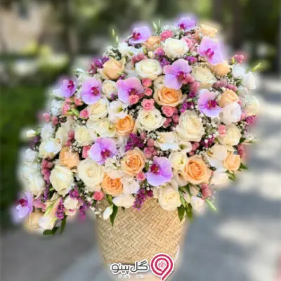 خرید سبد گل پریفام g-ba-rol-723