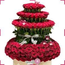 باکس گل رز لاکچری g-bo-zho-329