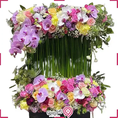 باکس گل رنگارنگ ایستاده g-bo-zho-349