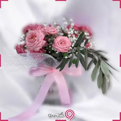 گلدان گل شیشه ای هیلدا g-gs-ysh-891