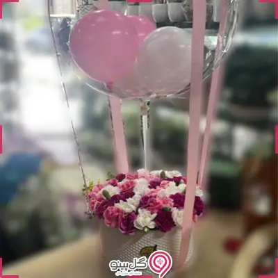 باکس گل تولد با بادکنک g-bo-sh-748-6