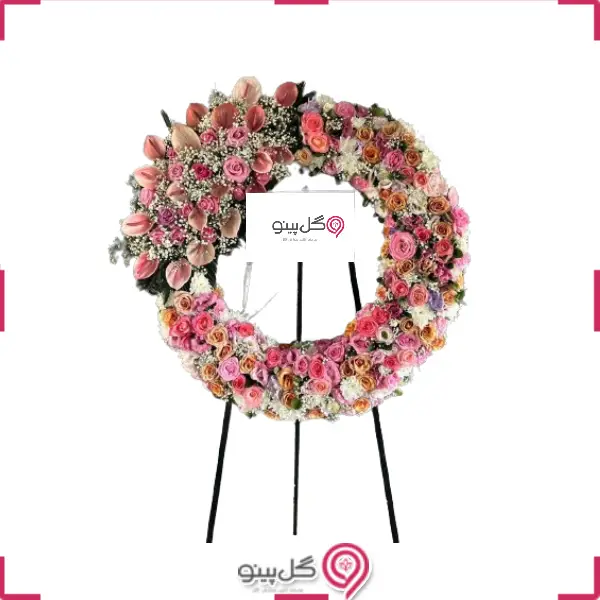 تاج گل حلقه ای نیلا