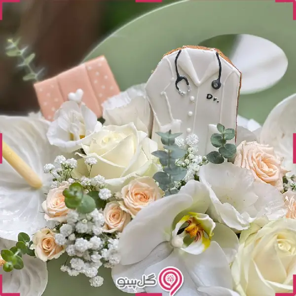 باکس گل روز پزشک دایان g-bo-hnz-2066-1