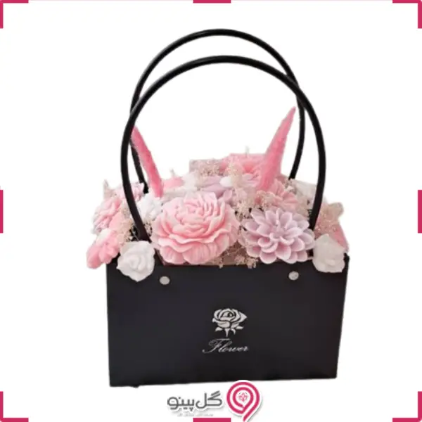 باکس گل شمعی لی لی رز g-bo-kav-1