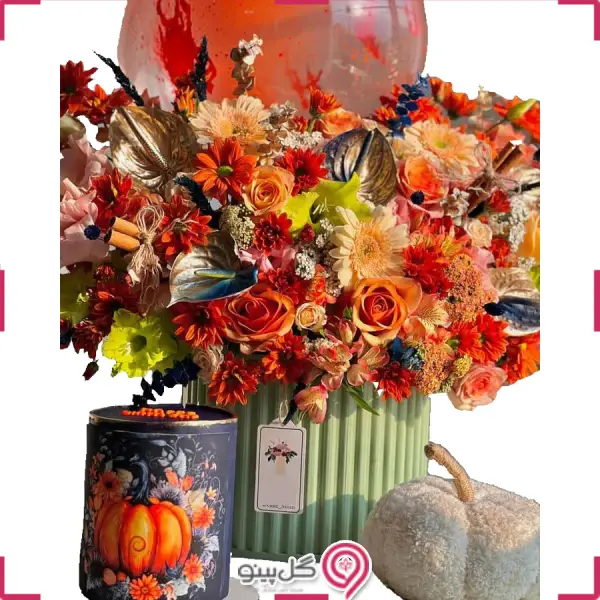 باکس گل و کیک پاییزا g-bo-sas-203