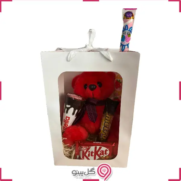 بگ ولنتاین خرس قرمز g-bag-gl-103