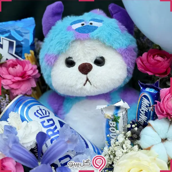 باکس خرس و گل ولنتاین آرانیا g-bo-hani-407